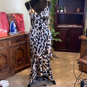 NWT VICI leopard print wrap dress